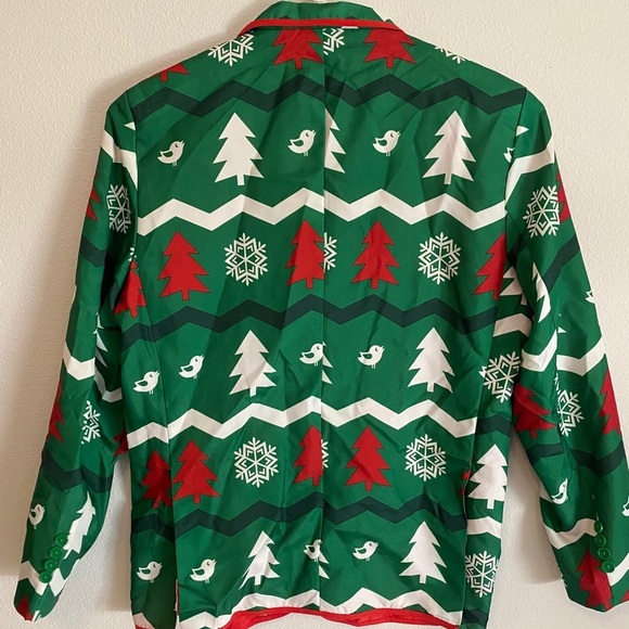 Ugly Christmas Holiday Tree Jacket Blazer Festive - Picture 2 of 6